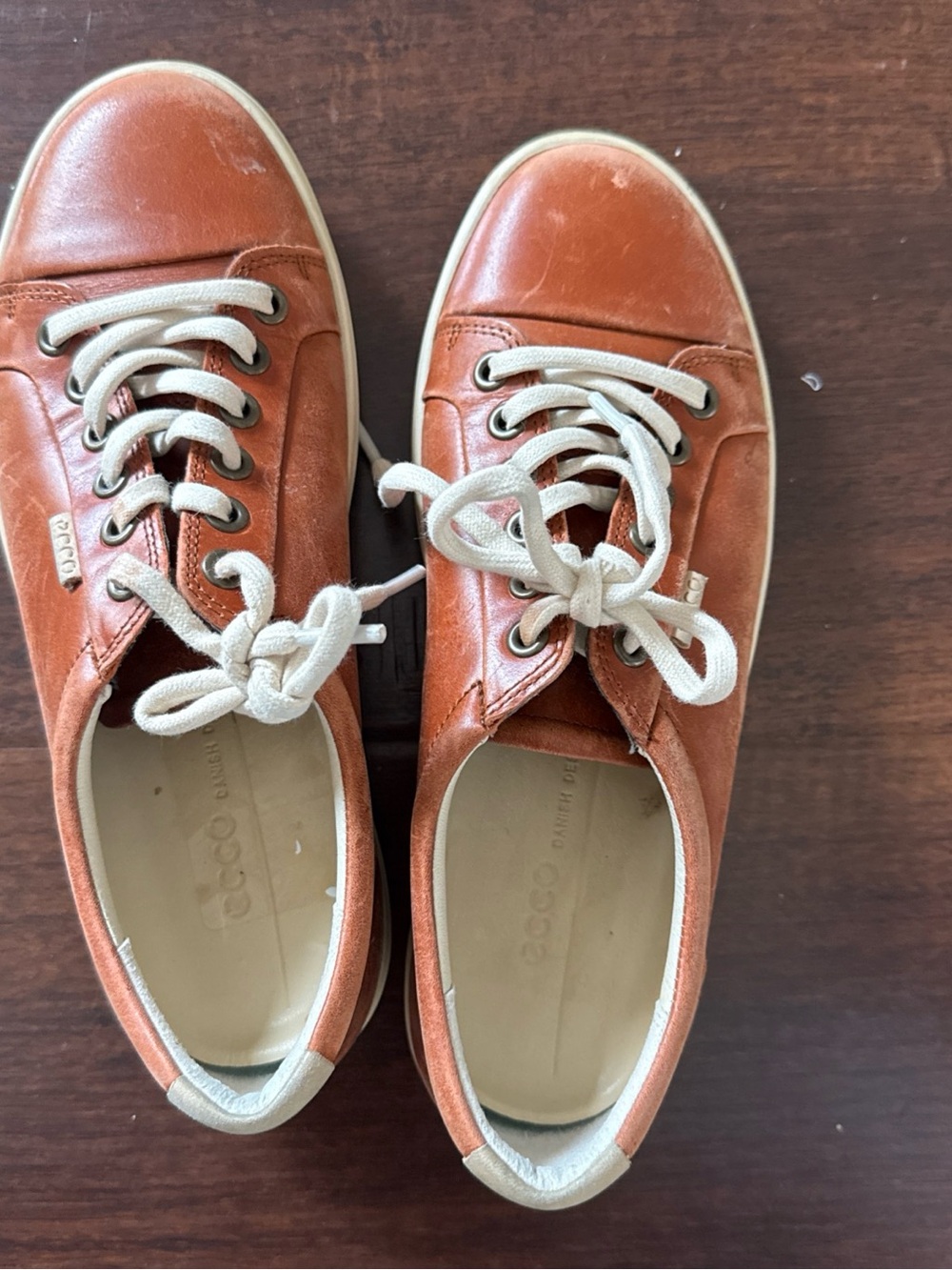 Ecco Men's Casual Leather Sneaker - Brown size 37